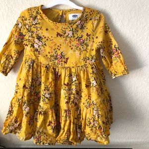 Floral long sleeve dress toddler